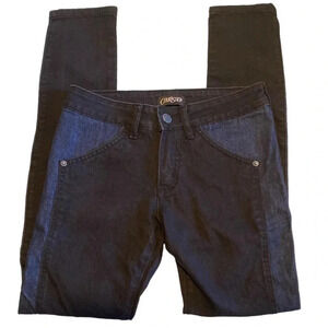 Courtshop black and dark wash jeans skinny school casual pants denim 
Size 26